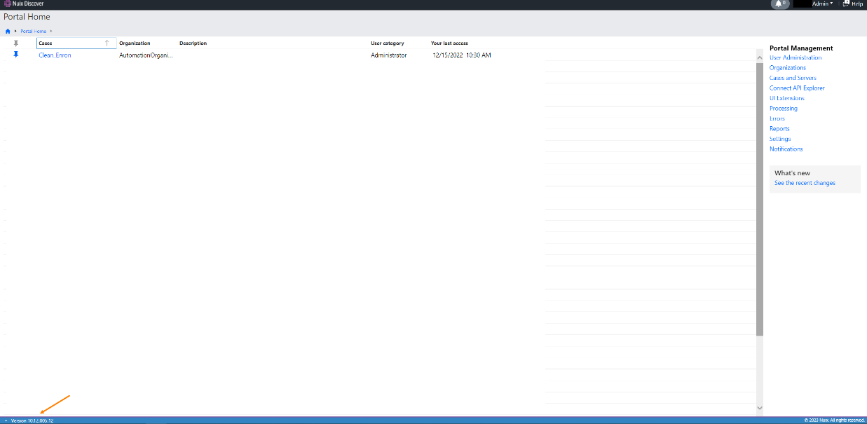 Portal Home screen.